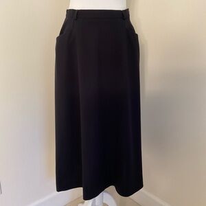 Jones New York Classic Black A-line Skirt